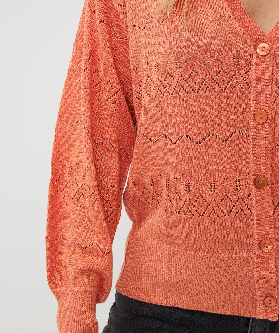 Esqualo Cardigan S/slv Lurex