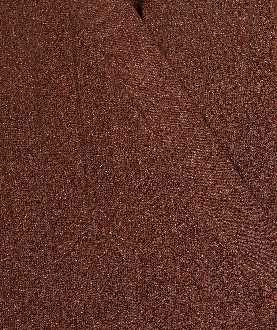 Esqualo Cardigan Wrap Over Rib Lurex