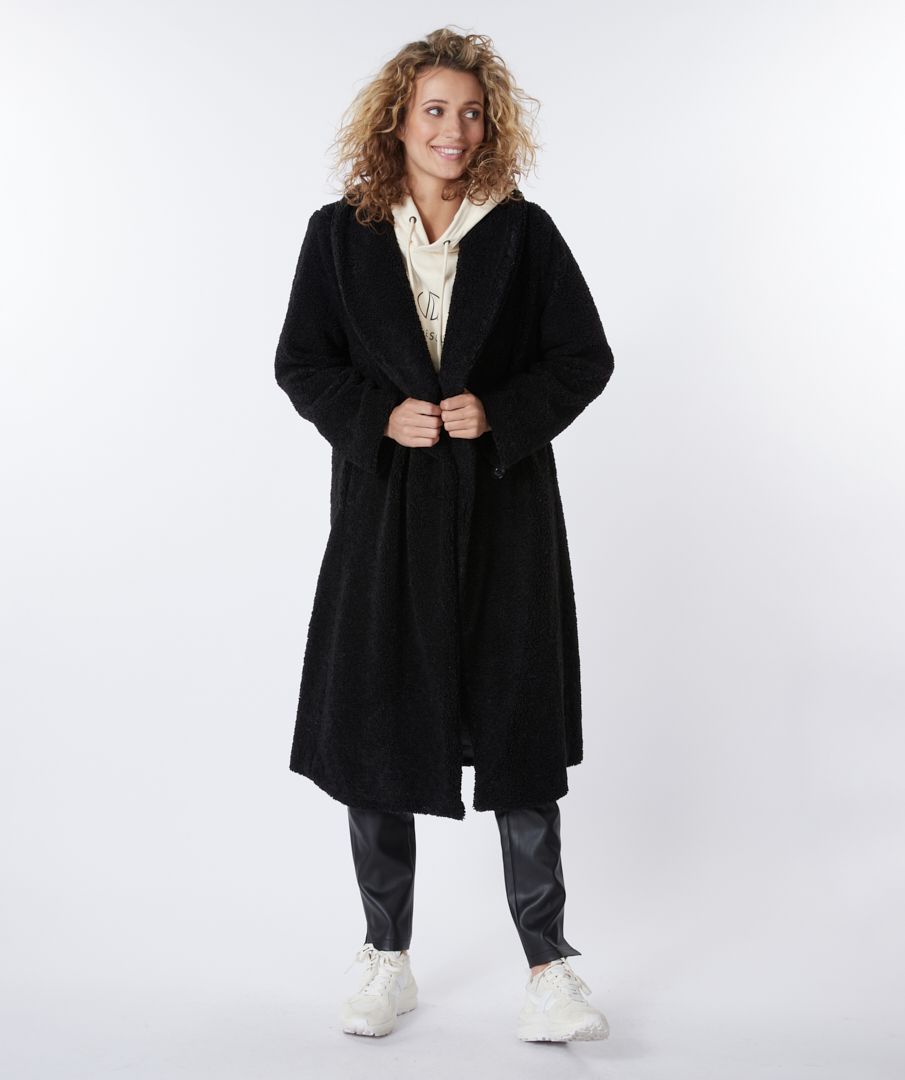 Esqualo Coat Double Breasted Boucle