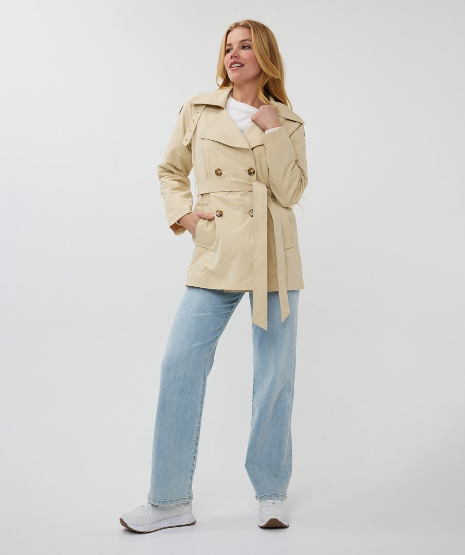 Esqualo Coat Midi Trenchcoat