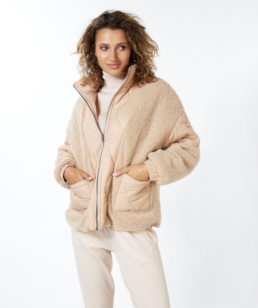 Esqualo Coat Quilted Teddy