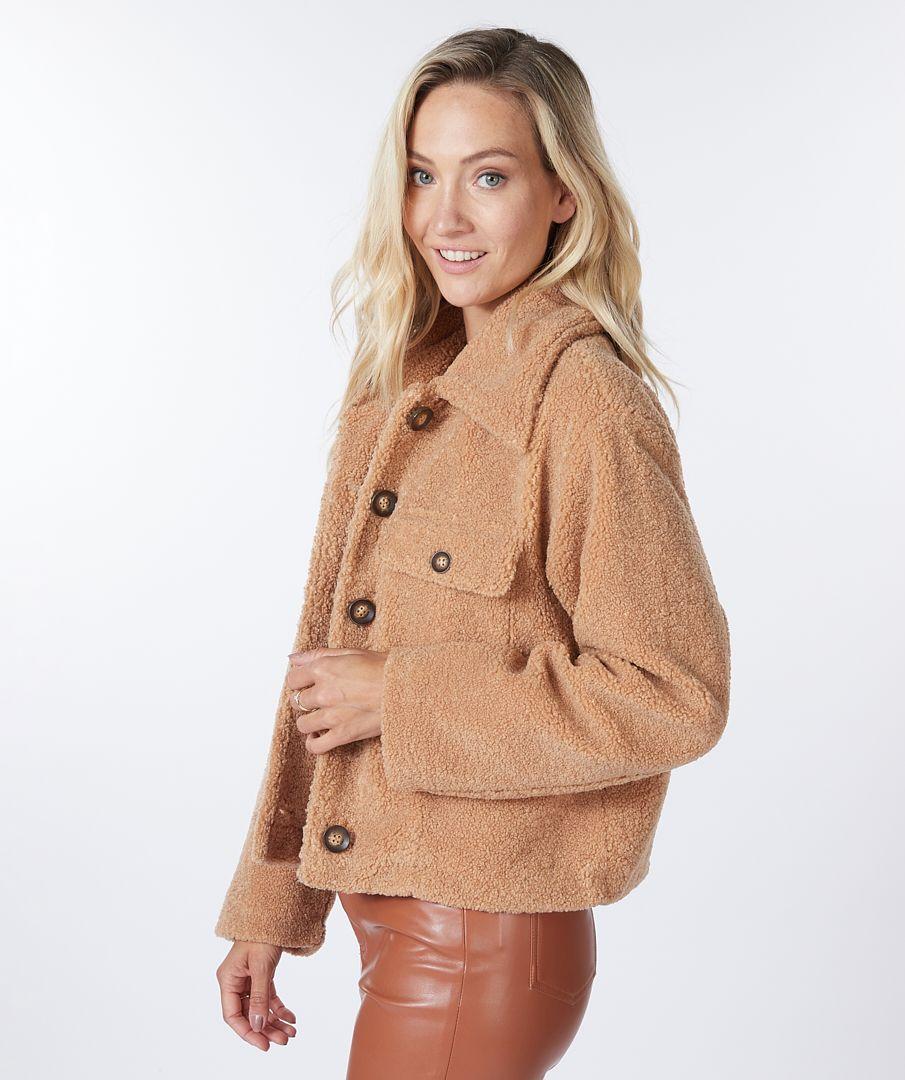 Esqualo Coat Short Boucle