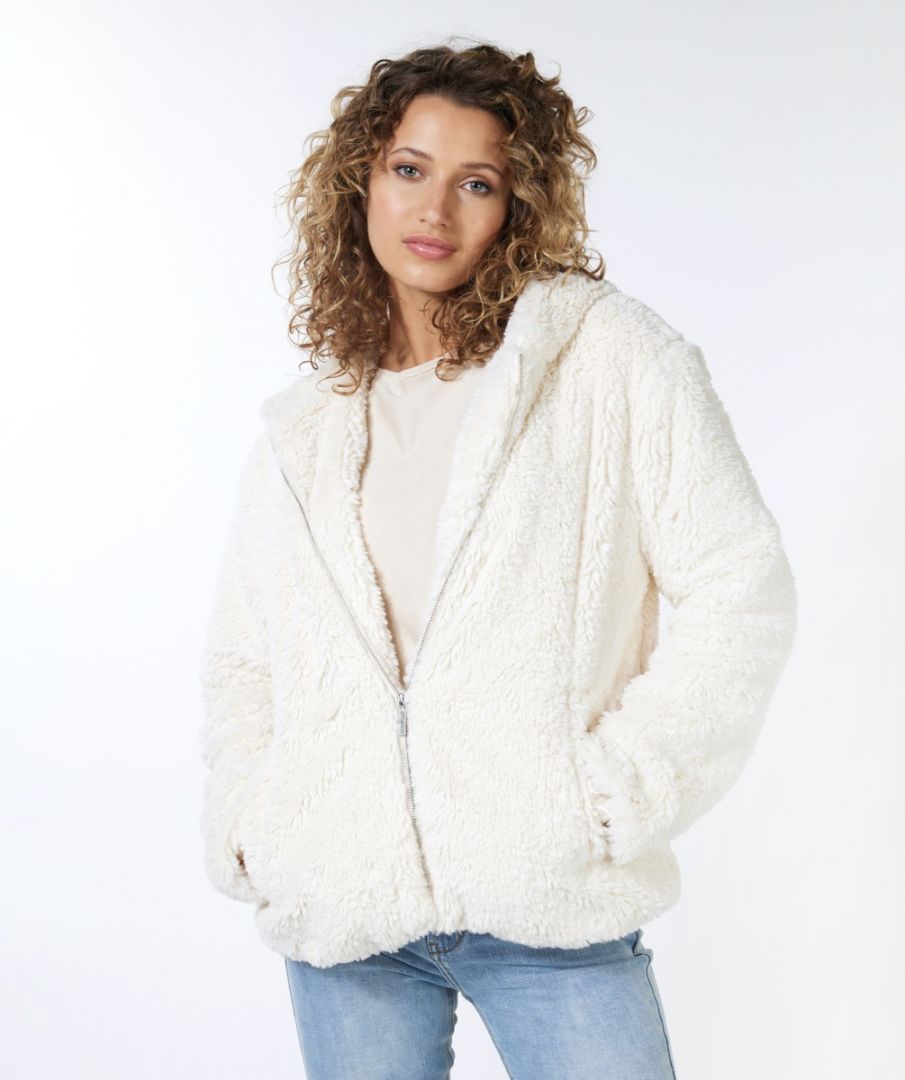 Esqualo Coat Short Hood Teddy
