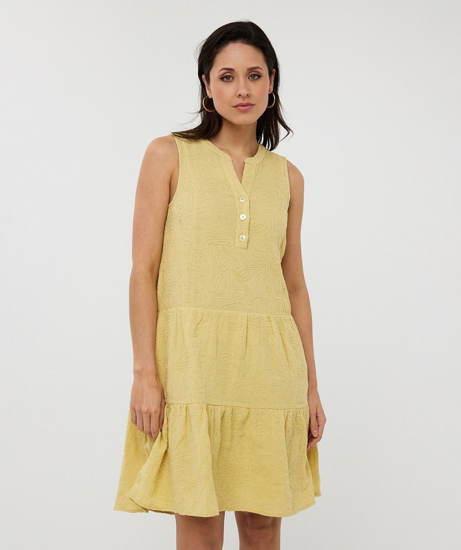 Esqualo Dress 3D Embroidery