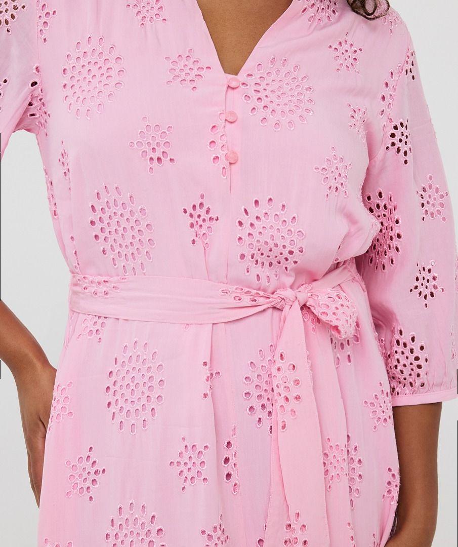 Esqualo Dress Allover Embroidery