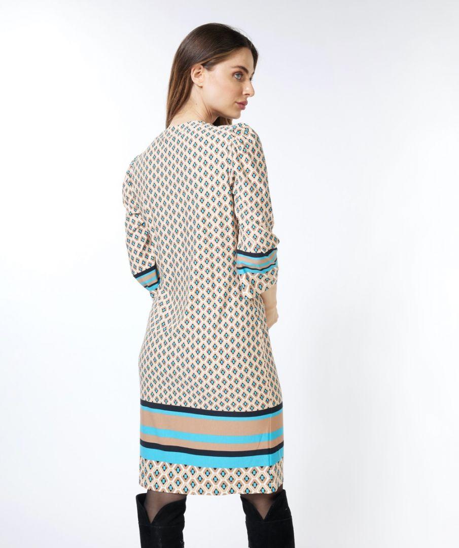 Esqualo Dress Beads Graphic Roots