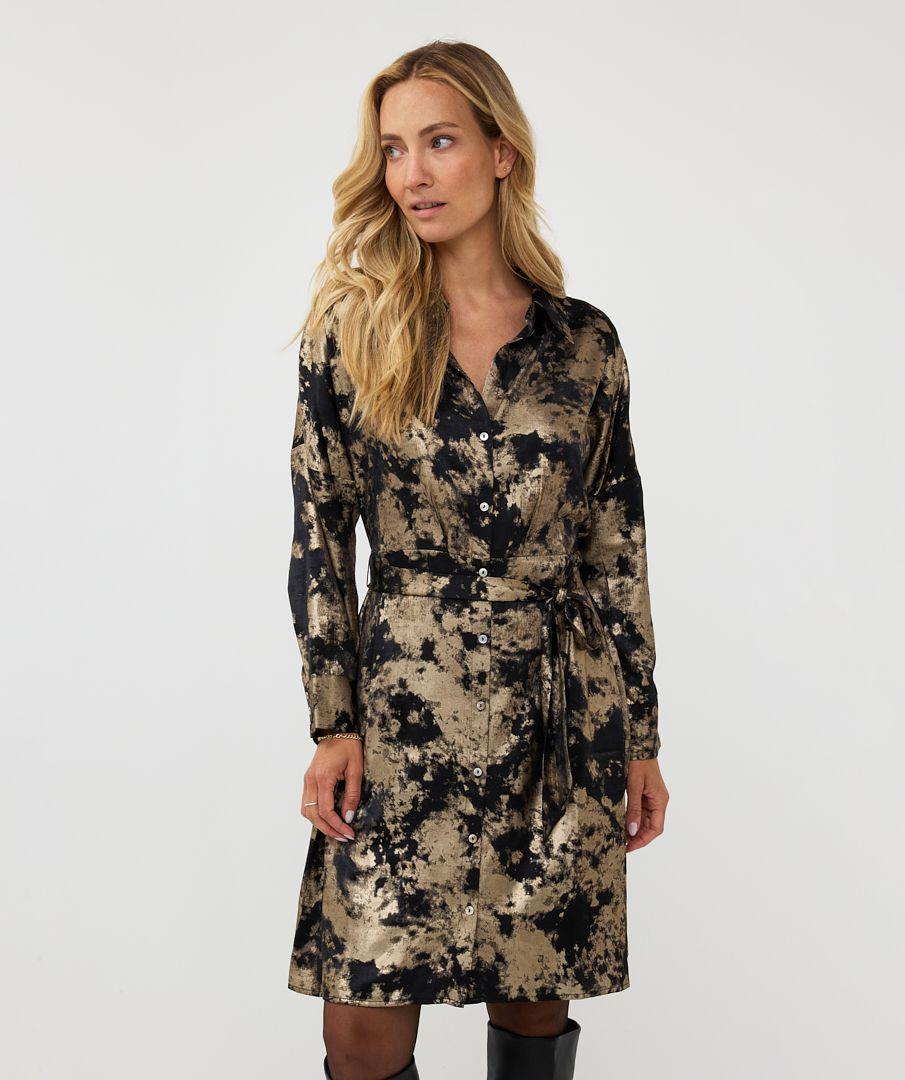 Esqualo Dress Contrast Lamee