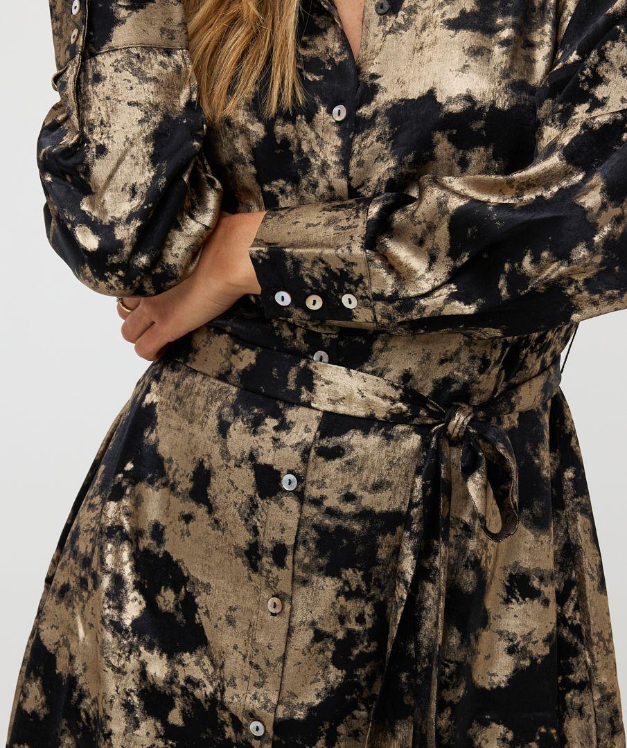 Esqualo Dress Contrast Lamee