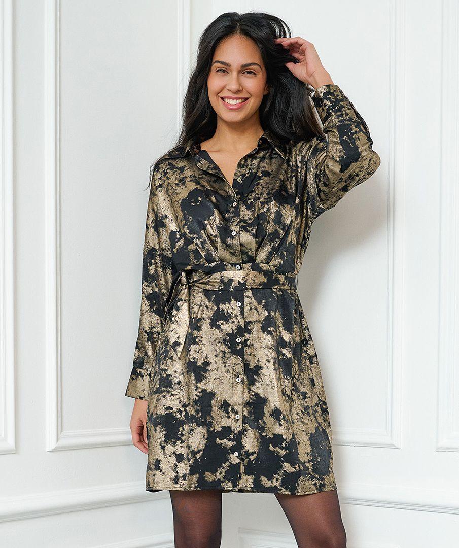 esqualo Dress contrast lamee