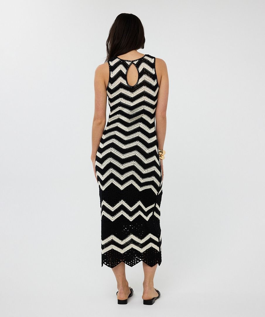 Esqualo Dress Crochet Long