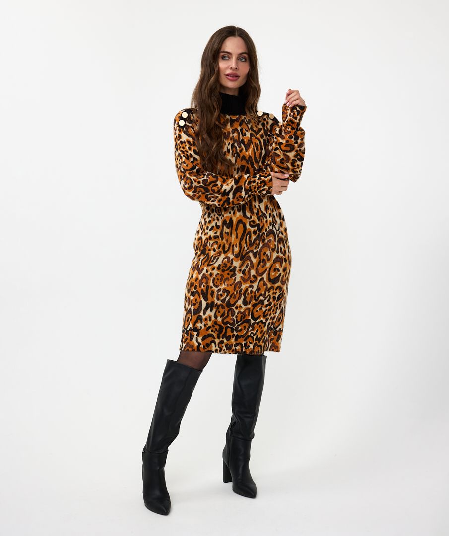 Esqualo Dress Knitted Animal Land