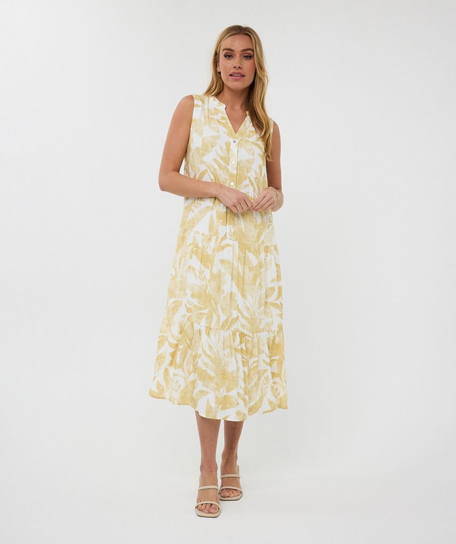 Esqualo Dress Long Faded Solar