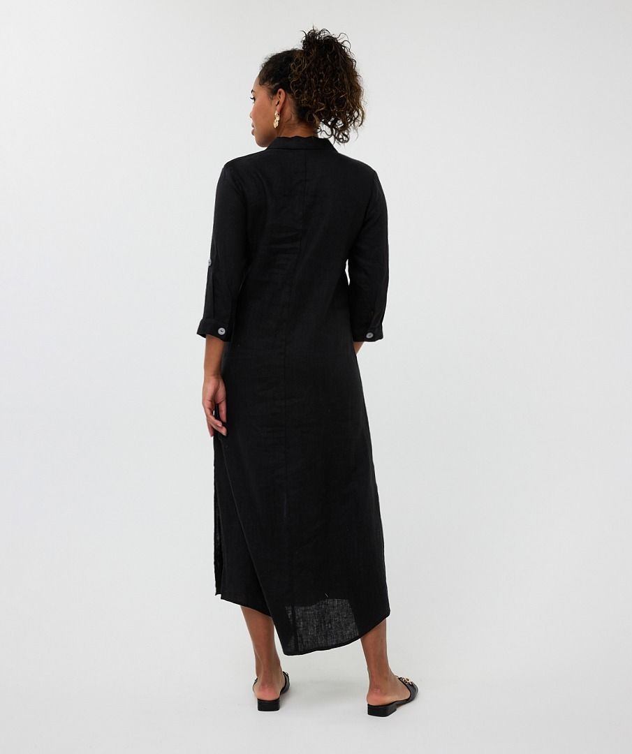 Esqualo Dress Long Linen