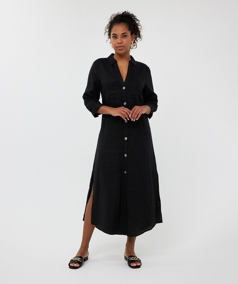 Esqualo Dress Long Linen