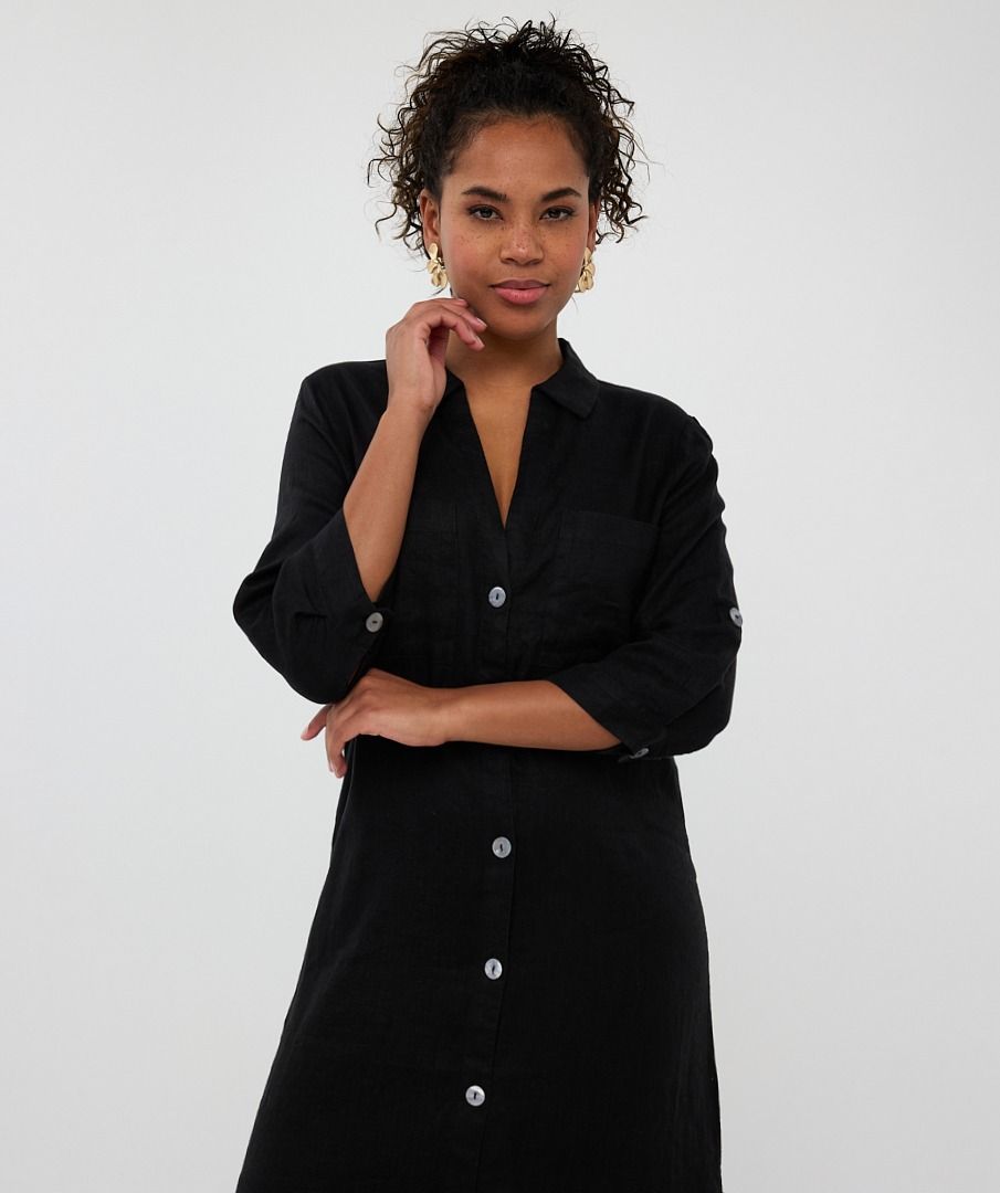 Esqualo Dress Long Linen