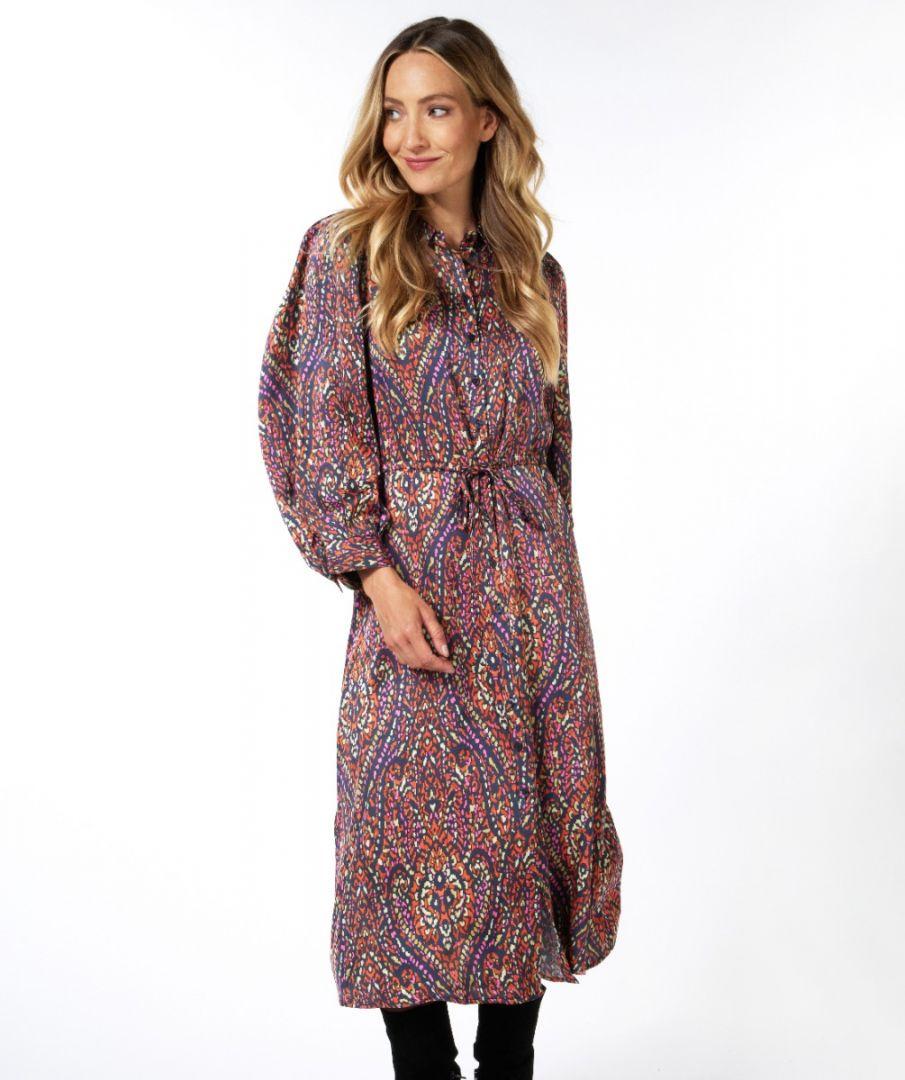 esqualo Dress long sateen Rewilding