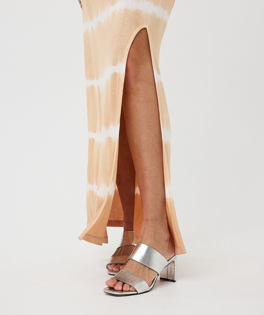 Esqualo Dress Long Split Tie Dye