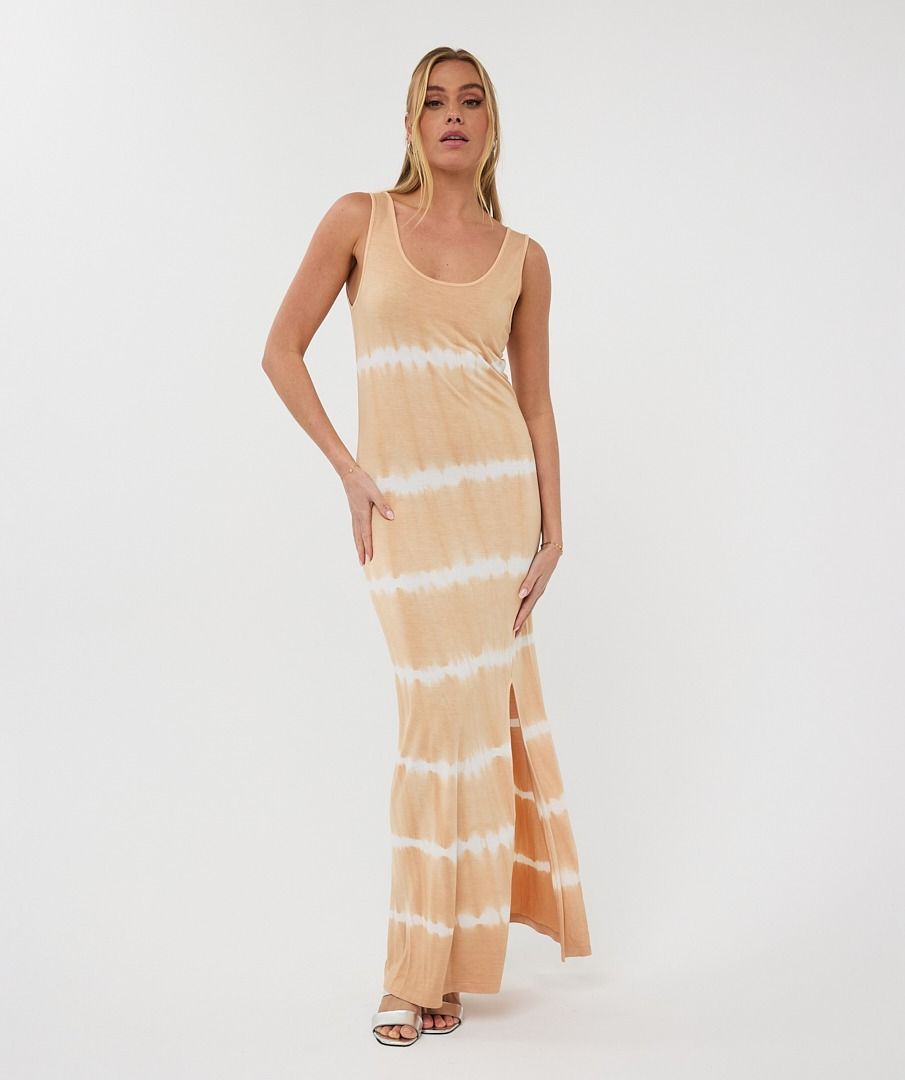 esqualo Dress long split tie dye