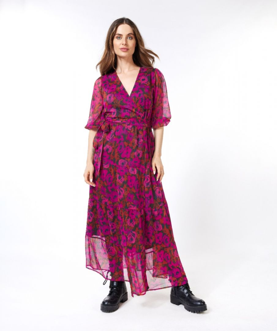 esqualo Dress long wrap Floral Wilding