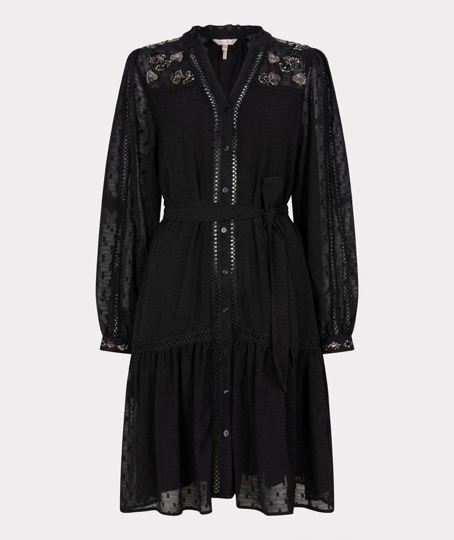 Esqualo Dress Marble Beading