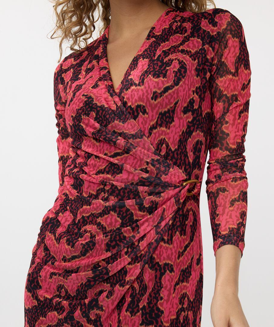 Esqualo Dress Mesh Wrap Over