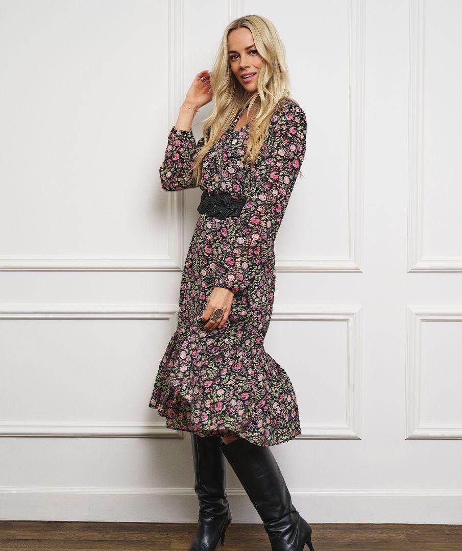 Esqualo Dress Midi Soft Deco