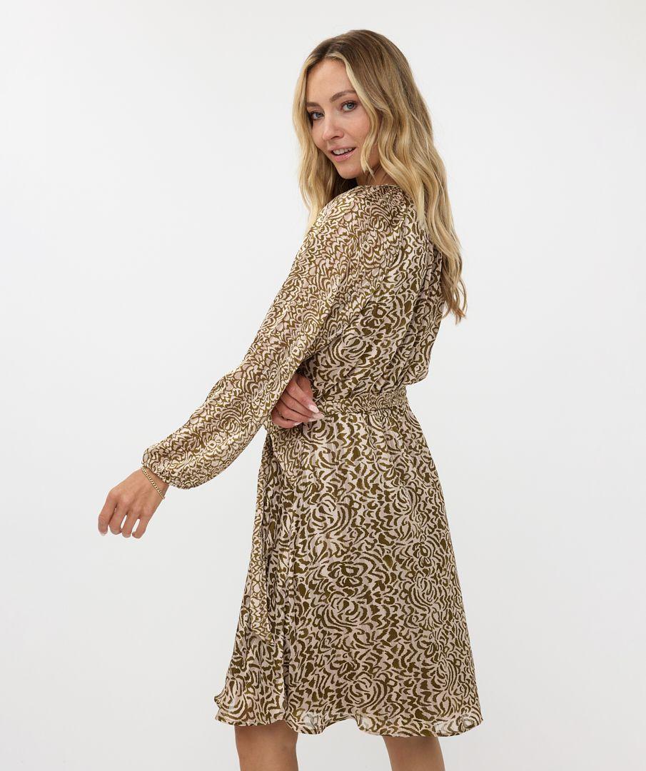 Esqualo Dress Raglan Dimension Print