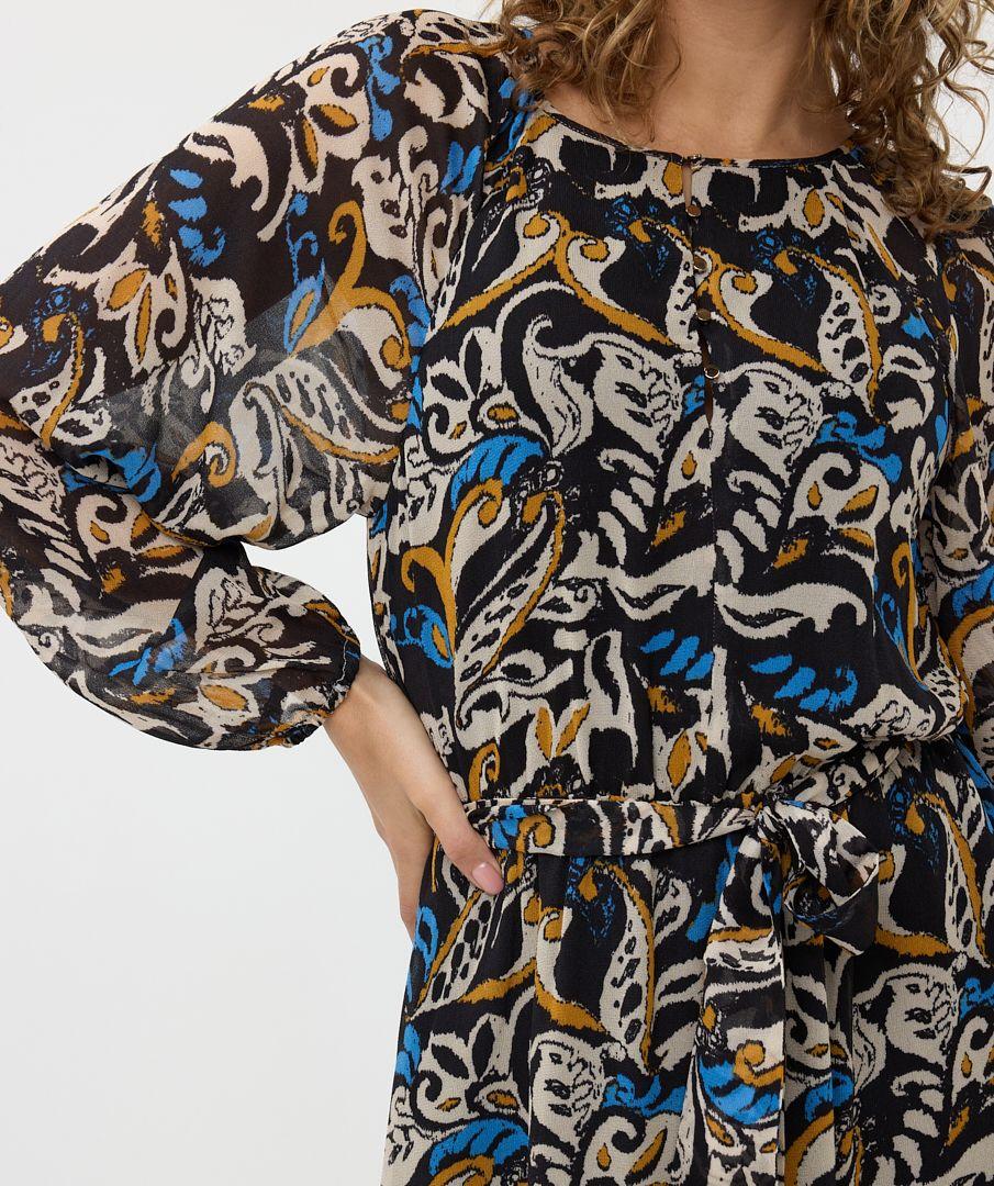 Esqualo Dress Raglan Elegant Leaves