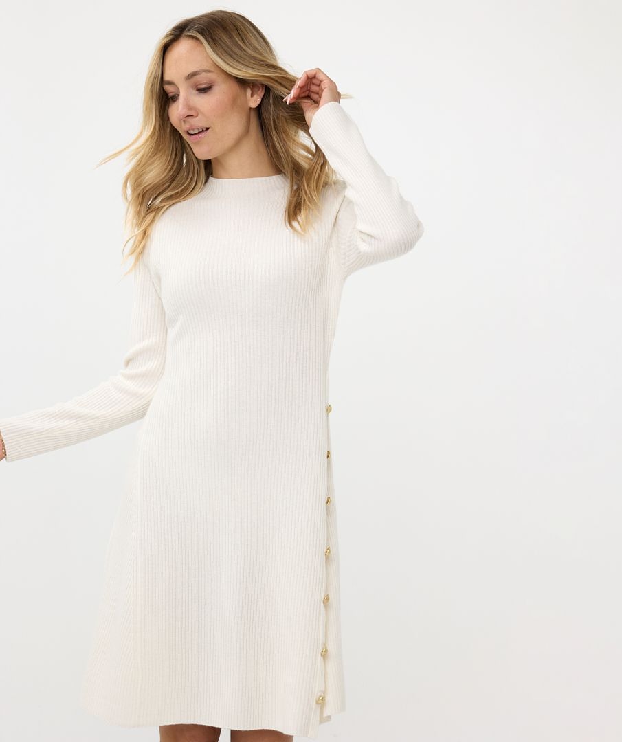 Esqualo Dress Rib Buttons