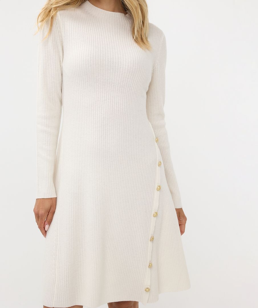 Esqualo Dress Rib Buttons