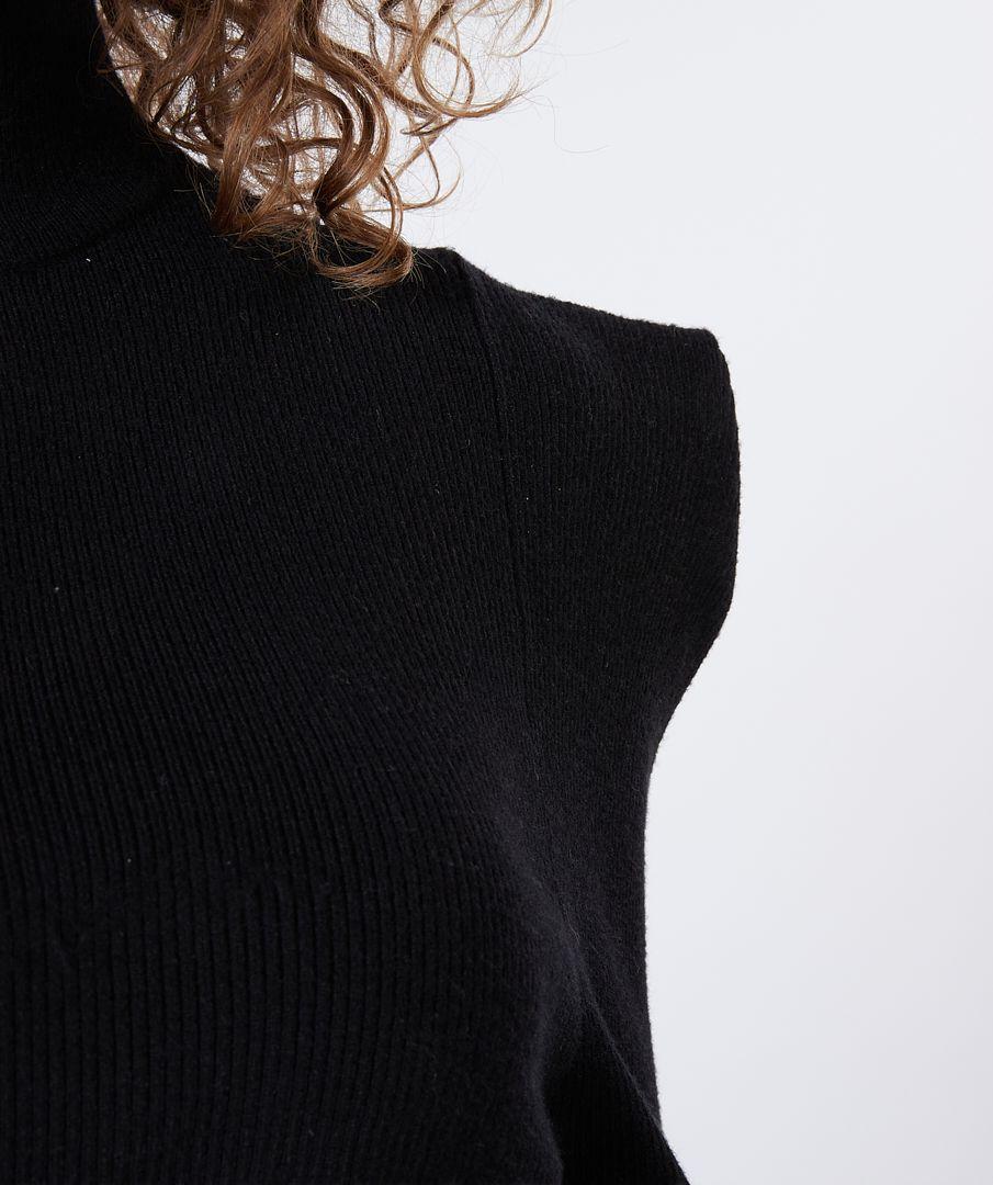 Esqualo Dress Rib Fancy Shoulder