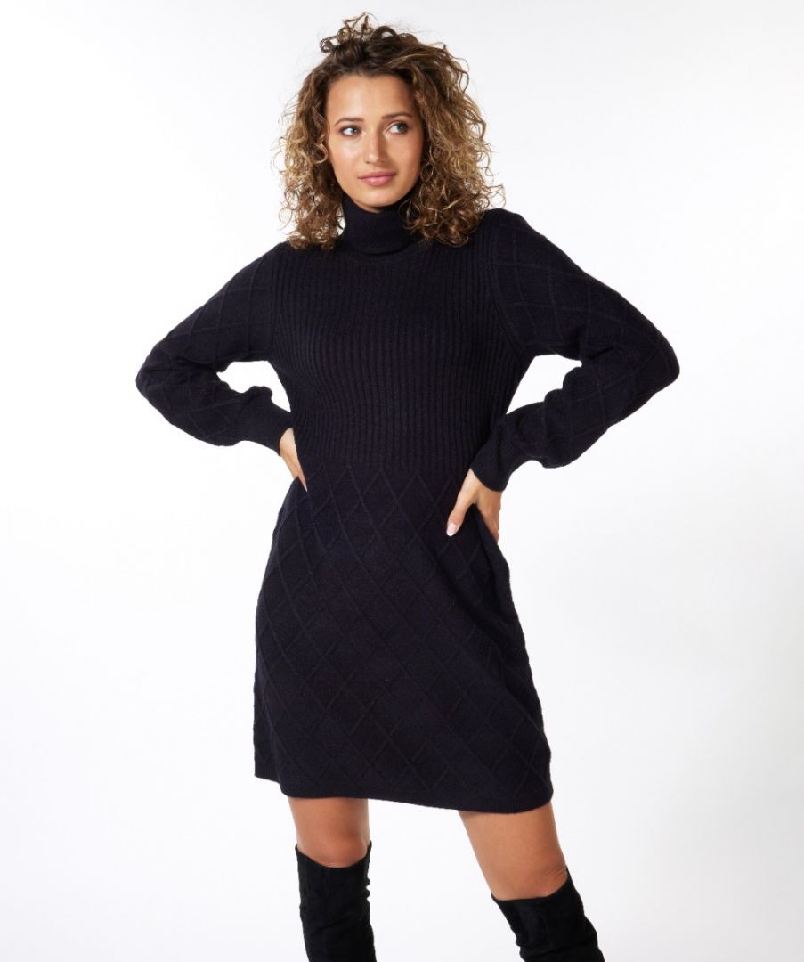 Esqualo Dress Rib & Pattern