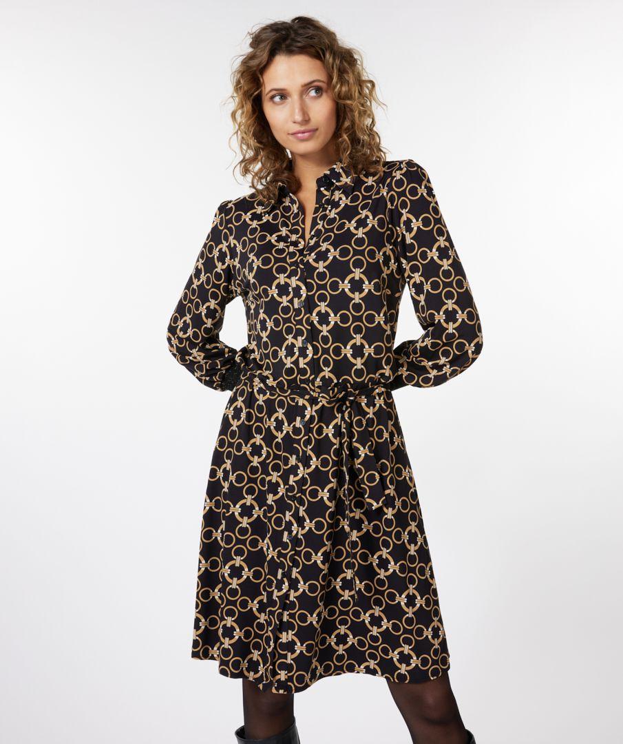 Esqualo Dress Ribbed Cuff Chain