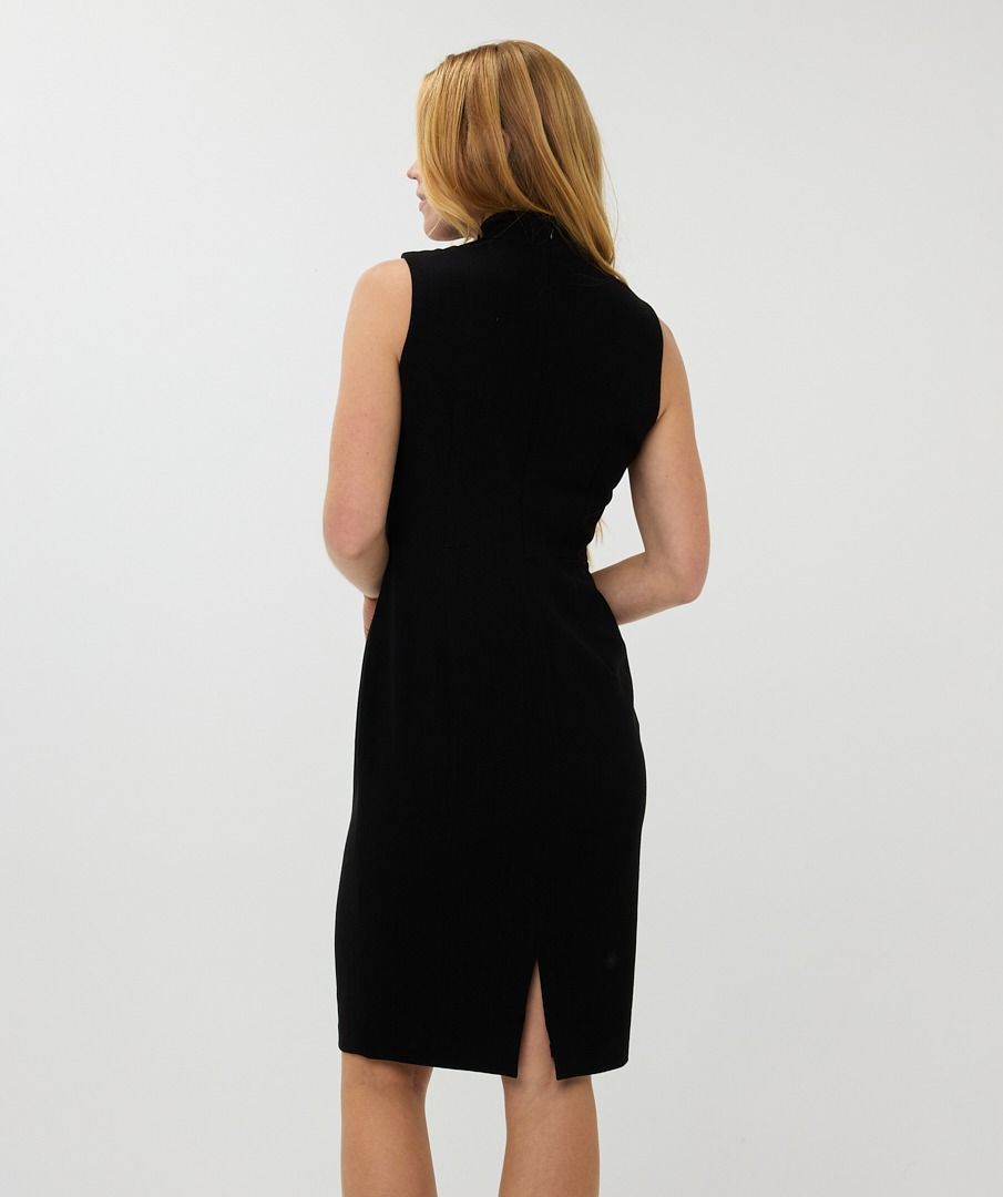 Esqualo Dress Shldr Pleats