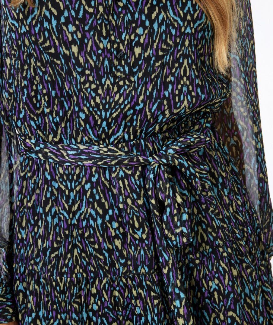 Esqualo Dress Short Pin Tuck Magic Earth