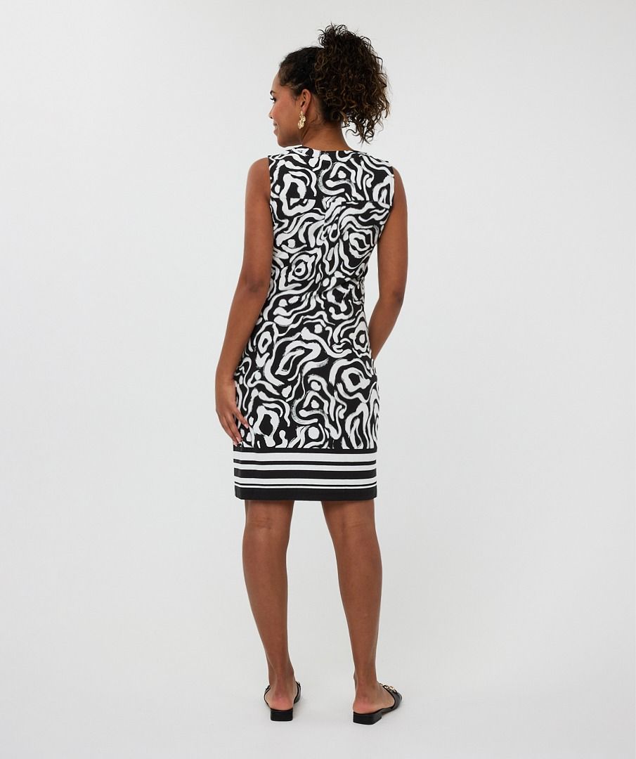 Esqualo Dress Sleeveless Beads Playful