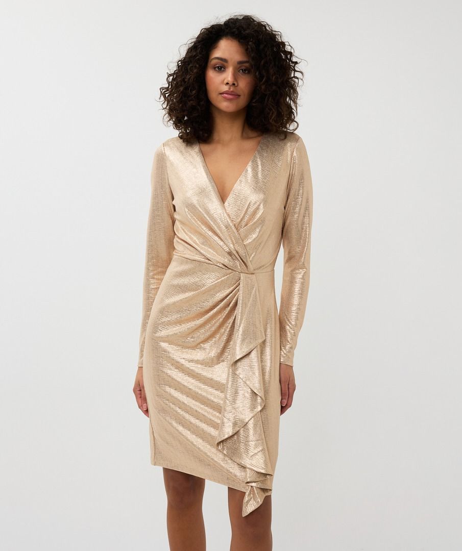 Esqualo Dress V-neck Drapery