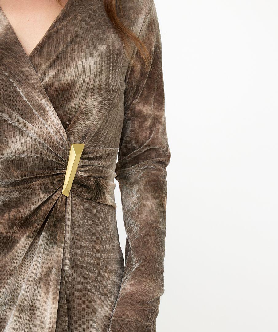 Esqualo Dress Velvet Wrap Over