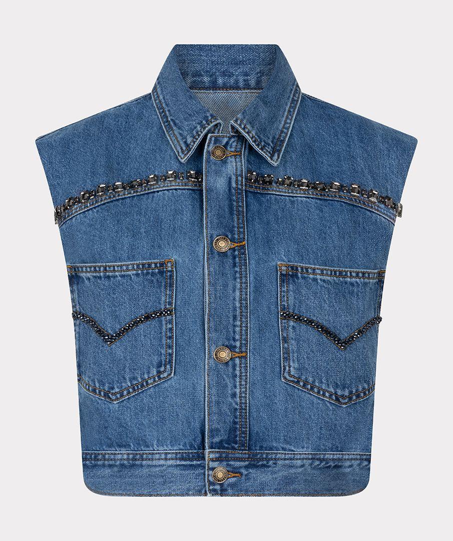 Esqualo Gilet Denim Stones