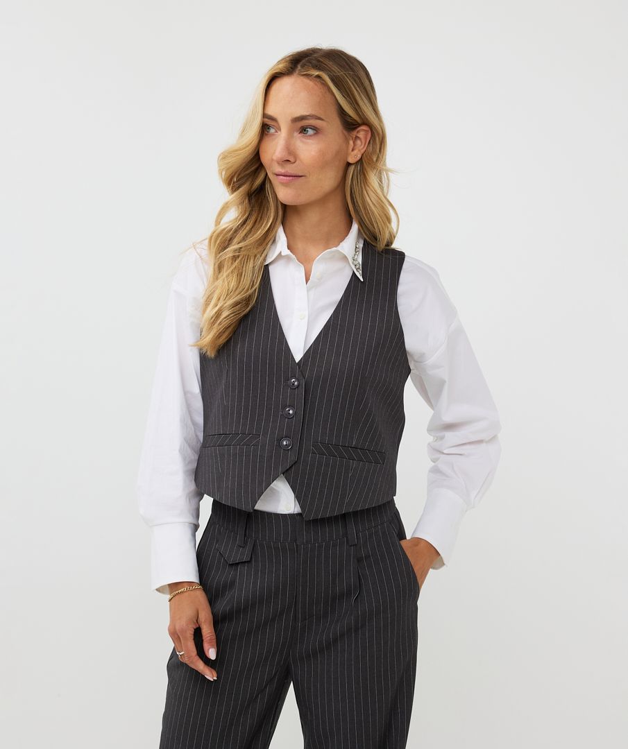 Esqualo Gilet Pinstripe