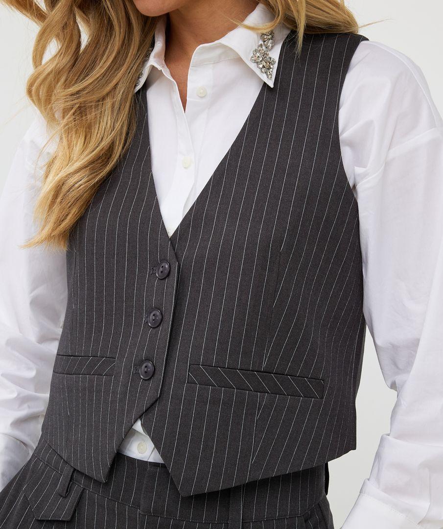 Esqualo Gilet Pinstripe