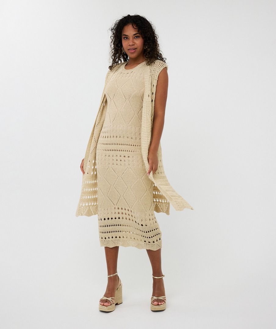 esqualo Gillet long fancy open