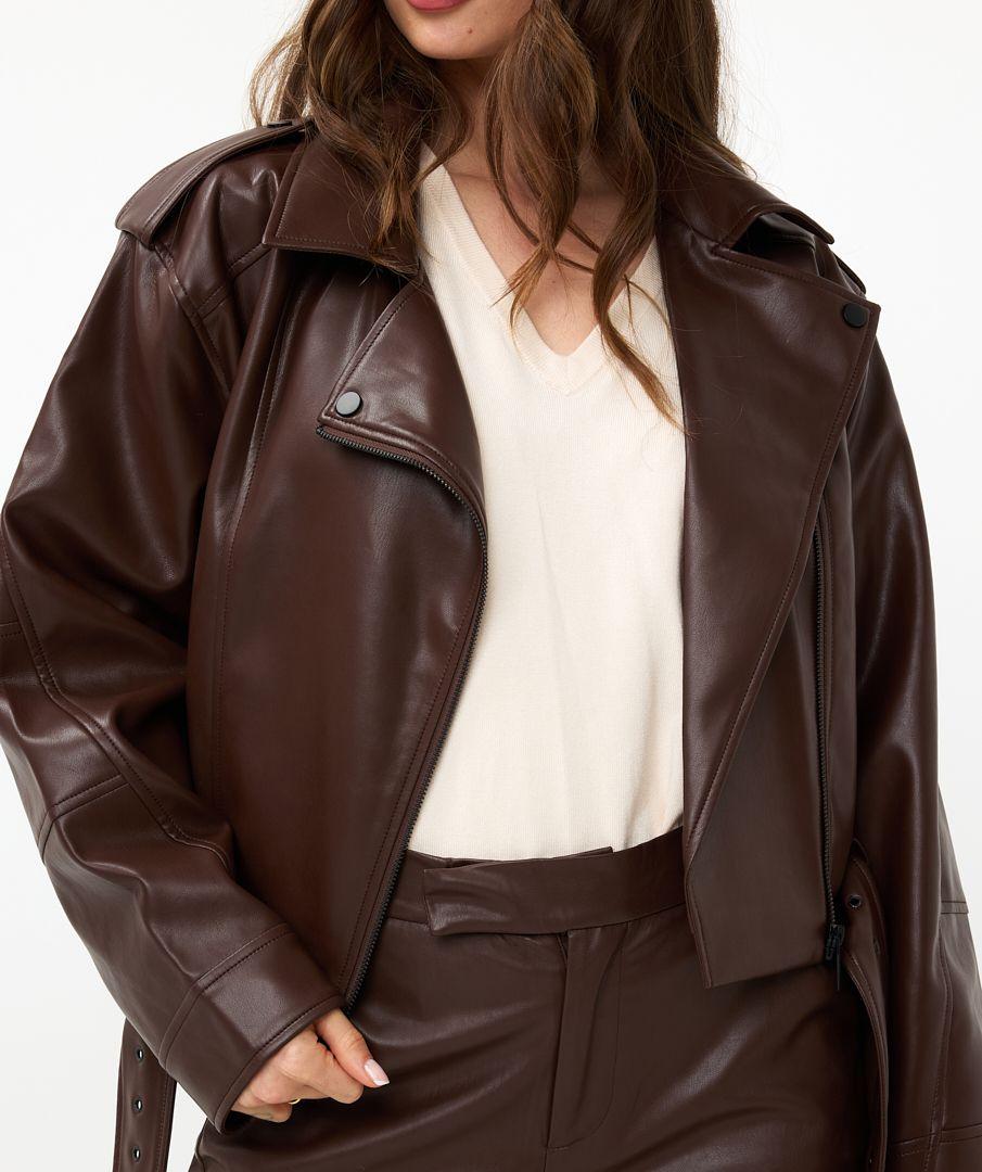 Esqualo Jacket Biker Vegan Leather