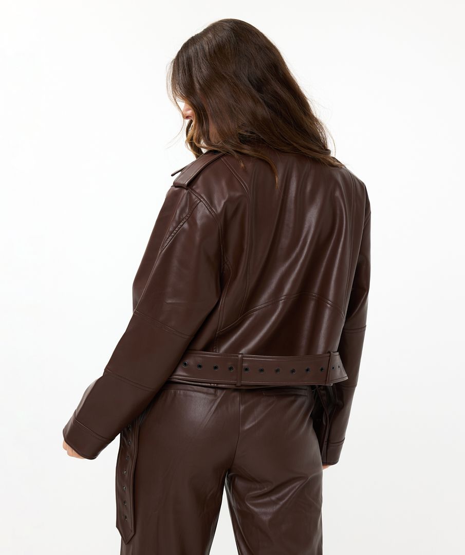 Esqualo Jacket Biker Vegan Leather