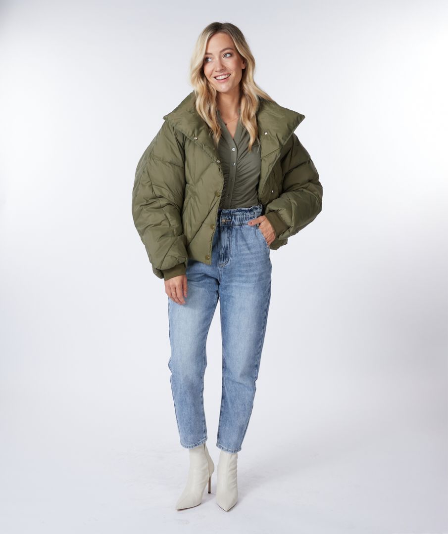 Esqualo Jacket Down Cropped