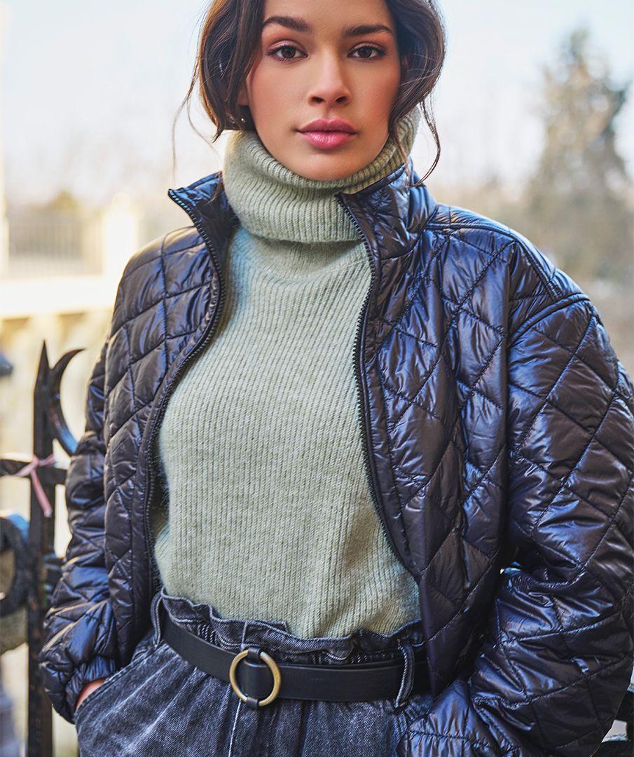 Esqualo Jacket Quilted Cropped