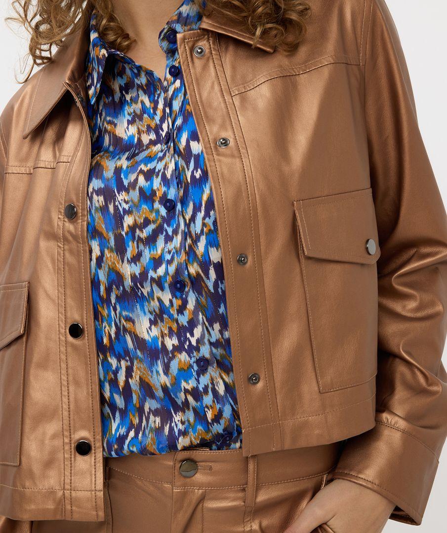 Esqualo Jacket Short Vegan Leather