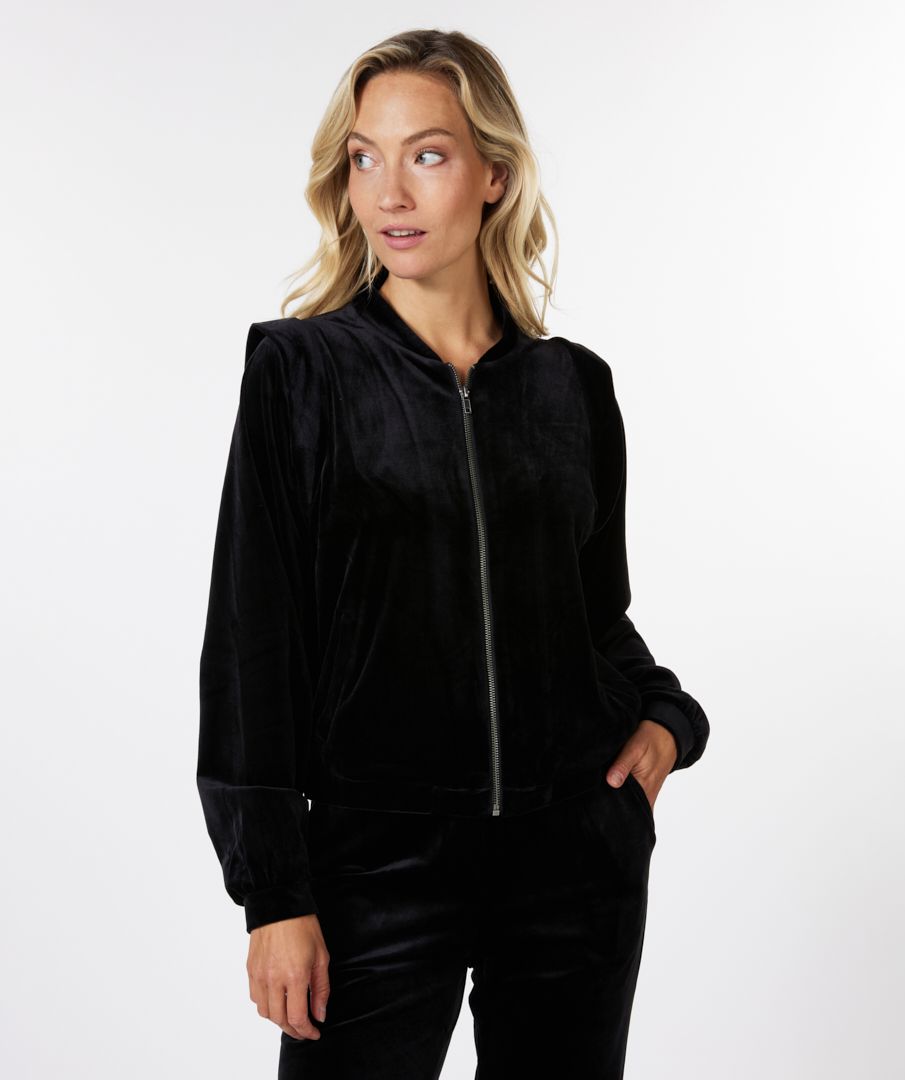 esqualo Jacket shoulder details velours