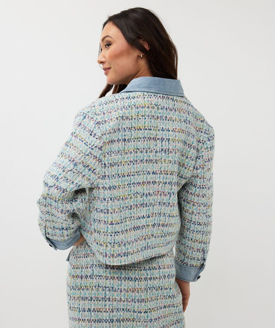 Esqualo Jacket Tweed Jeans Accent