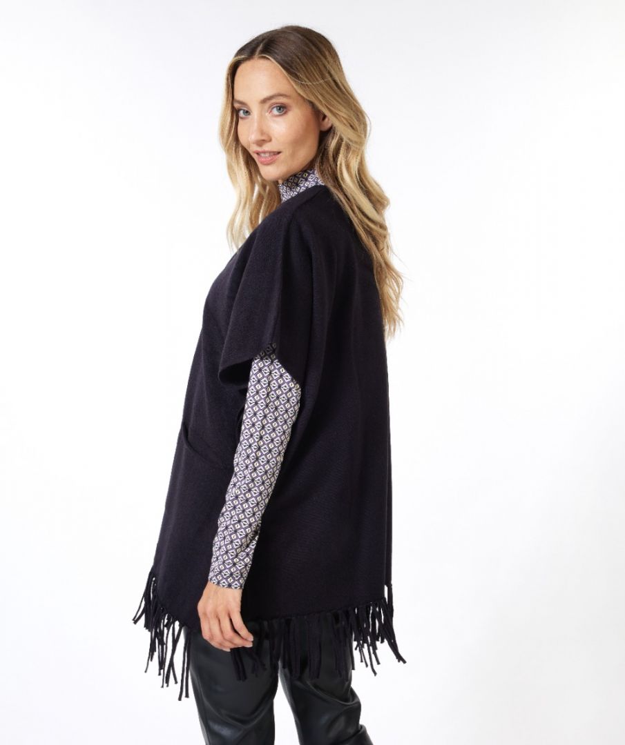 Esqualo Poncho Fringes